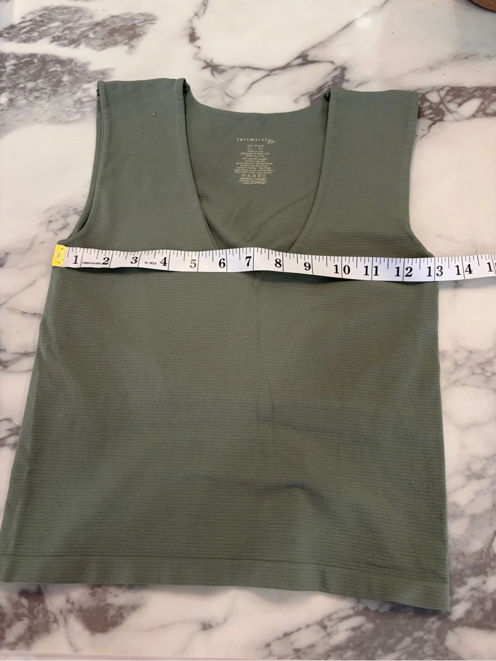 Free People Sage Ribbed V-Neck Tank XS/S excellent